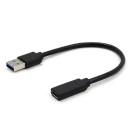 Gembird USB C anya - USB-A 3.1 apa kábel, 0.1m (A-USB3-AMCF-01) Gembird USB C anya - USB-A 3.1 apa kábel, 0.1m (A-USB3-AMCF-01)