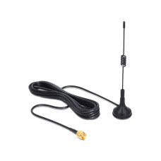 DELOCK ISM 433 MHz antenna SMA 3 dBi mindenirányú, mágneses talp - fekete 88877 DELOCK ISM 433 MHz antenna SMA 3 dBi mindenirányú, mágneses talp - fekete 88877