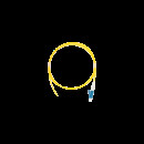 NIKOMAX LC SM OS2 optikai pigtail, LSZH köpeny, 1m, sárga/2db NMF-PT1S2C0-LCU-XXX-001-2