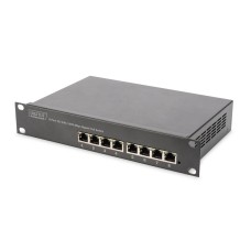 DIGITUS Switch Unmanaged Gigabit 10'' Rack 8-port, 8x10/100/1000 PoE+ af/at 96W DN-95317 DIGITUS Switch Unmanaged Gigabit 10'' Rack 8-port, 8x10/100/1000 PoE+ af/at 96W DN-95317