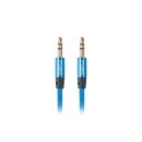 Lanberg Premium Cable Audio Mini jack 3,5mm 3pin, 2m Blue CA-MJMJ-10CU-0020-BL Lanberg Premium Cable Audio Mini jack 3,5mm 3pin, 2m Blue CA-MJMJ-10CU-0020-BL