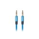 Lanberg Premium Cable Audio Mini jack 3,5mm 3pin, 2m Blue CA-MJMJ-10CU-0020-BL