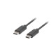 Lanberg cable USB-C M/M 2.0 1M Black CA-CMCM-10CU-0010-BK