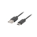 Lanberg cable USB-C(M)-A(M) 2.0 0.5M Black CA-USBO-10CU-0005-BK Lanberg cable USB-C(M)-A(M) 2.0 0.5M Black CA-USBO-10CU-0005-BK