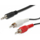 Equip Kábel - 14709207 (Audió kábel, 3,5 mm jack - 2xRCA, apa/apa, 2,5m) Equip Kábel - 14709207 (Audió kábel, 3,5 mm jack - 2xRCA, apa/apa, 2,5m)