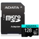 ADATA Memóriakártya MicroSDXC 128GB + Adapter UHS-I CL10 (100/80) AUSDX128GUI3V30SA1-RA1 ADATA Memóriakártya MicroSDXC 128GB + Adapter UHS-I CL10 (100/80) AUSDX128GUI3V30SA1-RA1