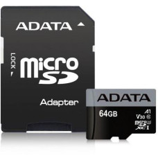 ADATA Memóriakártya MicroSDXC 64GB + Adapter UHS-I CL10 (100/75) AUSDX64GUI3V30SA1-RA1 ADATA Memóriakártya MicroSDXC 64GB + Adapter UHS-I CL10 (100/75) AUSDX64GUI3V30SA1-RA1