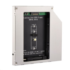 Gembird Slim 5.25'' bay mounting frame for NGFF (M.2) SSD memory card, 9.5mm A-SATA95M2-01