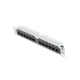 Lanberg Patch Panel 10'', 12 port 1U, cat.6, grey PPU6-9012-S