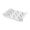 Lanberg fixed shelf 10'' 310mm, 1U/254x180mm, max load capacity up to 20kg grey AK-1012-S