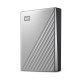 External HDD WD My Passport Ultra 2.5'' 4TB USB3.1 Silver Worldwide WDBFTM0040BSL-WESN