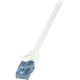 LOGILINK - Patch Cable Cat.6A 10GE Home U/UTP EconLine white 0,50m CP3021U