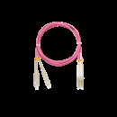 NIKOMAX optikai patch kábel SC-LC, MM 50/125, duplex, 2m ,magenta NMF-PC2M4C2-SCU-LCU-002