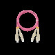 NIKOMAX optikai patch kábel SC-SC, MM 50/125, duplex, 3m ,magenta NMF-PC2M4C2-SCU-SCU-003