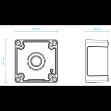 VIVOTEK k&uuml;lt&eacute;ri k&ouml;tődoboz AM-719 AM-719