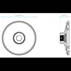 VIVOTEK t&aacute;ny&eacute;radapter k&uuml;lt&eacute;ri dome-hoz AM-525 AM-525