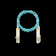 NIKOMAX optikai patch kábel LC-LC, MM 50/125, OM3, duplex, 3m ,aqua NMF-PC2M3C2-LCU-LCU-003