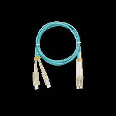 NIKOMAX optikai patch k&aacute;bel SC-LC, MM 50/125, duplex, 2m ,aqua NMF-PC2M3C2-SCU-LCU-002