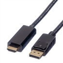 ROLINE Kábel DisplayPort - HDMI 4K M/M 3m 11.04.5787-10 ROLINE Kábel DisplayPort - HDMI 4K M/M 3m 11.04.5787-10
