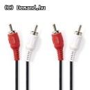 RCA 2xDugó -2x Dugó  1m Nedis CAGP24200BK10
