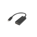 Lanberg adapter USB TYPE-C(M)-HDMI(F) 15cm Black AD-UC-HD-01 Lanberg adapter USB TYPE-C(M)-HDMI(F) 15cm Black AD-UC-HD-01
