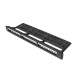 Lanberg keystone Patch Panel 19'' with organizer, 24 port  1U, black PPKS-1124-B