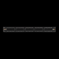 NIKOMAX Patch panel, 50port Cat3, 110/KRONE, fekete NMC-RP50UC3-1U-BK