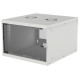 Intellinet Wallmount Cabinet 6U 540/560mm Rack 19'' glass door, flat pack, gray 714792