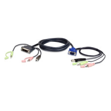 ATEN KVM Kábel USB VGA-DVI-I Audio 1.8m 2L-7DX2U 2L-7DX2U ATEN KVM Kábel USB VGA-DVI-I Audio 1.8m 2L-7DX2U 2L-7DX2U