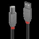 LINDY Kábel USB 2.0 A-B Anthra Line  3m 36674