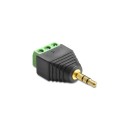 DELOCK Adapter Stereo plug 3.5 mm > Terminal Block 3 pin (65419) 65419 DELOCK Adapter Stereo plug 3.5 mm > Terminal Block 3 pin (65419) 65419