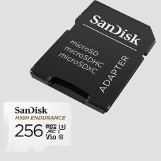 Sandisk 256GB microSDXC High Endurance CL10 U3 V30 + adapterrel SDSQQNR-256G / 183568 Sandisk 256GB microSDXC High Endurance CL10 U3 V30 + adapterrel SDSQQNR-256G / 183568