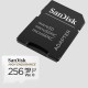 Sandisk 256GB microSDXC High Endurance CL10 U3 V30 + adapterrel SDSQQNR-256G / 183568