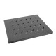 Lanberg polc 19'' rack szekrényhez 800mm (1U, 465x500mm, teherbírás 20kg-ig) fek AK-1003-B