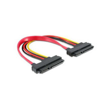 Delock SATA kábel (22 tű) anya ? (22 tű) anya, 20cm 84406 Delock SATA kábel (22 tű) anya ? (22 tű) anya, 20cm 84406