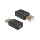 DELOCK Adapter Gender Changer mini USB-B 5-pin female - USB-A male (65094)