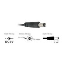 DELOCK Cable USB Power DC Jack cupped 5,4mm DELOCK Cable USB Power DC Jack cupped 5,4mm