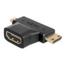 DELOCK Adapter HDMI-A female HDMI-C + HDMI-D male DELOCK Adapter HDMI-A female HDMI-C + HDMI-D male