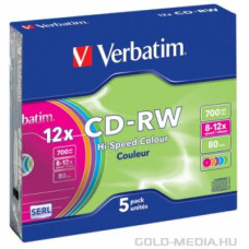 Verbatim CD-RW80 8-12x lemez Verbatim CD-RW80 8-12x lemez