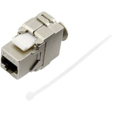 RJ45 csatlakoz&oacute; aljzat, CAT6, egyenes, f&eacute;m, TRU COMPONENTS 1515270