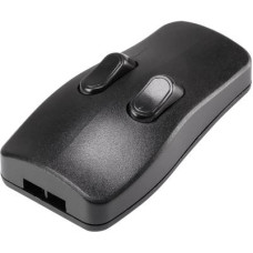 TRU COMPONENTS 98001c410 Zsin&oacute;rkapcsol&oacute; Fekete 2 x KI/BE 2 A 1 db