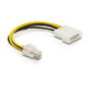 DeLOCK (82391) Adapter kábel Tápegység  (Molex 4pin apa - P4 ATX apa)