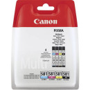 Canon Tinta CLI-581 Multipack CMYK Eredeti Fénykép fekete, Cián, Bíbor, Sárga 2103C004