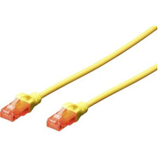 RJ45 Hálózat Csatlakozókábel CAT 6 U/UTP 0.25 m Sárga Lángálló, Halogénmentes, Kerek, sodort érpár, Árnyékolatlan Digitus RJ45 Hálózat Csatlakozókábel CAT 6 U/UTP 0.25 m Sárga Lángálló, Halogénmentes, Kerek, sodort érpár, Árnyékolatlan Digitus