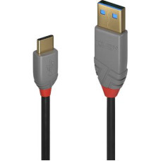 LINDY USB 2.0 Csatlakoz&oacute;k&aacute;bel [1x USB 2.0 dug&oacute;, A t&iacute;pus - 1x USB-C dug&oacute;] 0.5 m Fekete