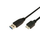 LogiLink CU0026 USB 3.0 A típus - B típus Micro kábel 1m LogiLink CU0026 USB 3.0 A típus - B típus Micro kábel 1m