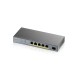 ZYXEL Switch GS1350-6HP, 6 Port managed CCTV PoE, long range, 60W, 802.3BT GS1350-6HP-EU0101F ZYXEL Switch GS1350-6HP, 6 Port managed CCTV PoE, long range, 60W, 802.3BT GS1350-6HP-EU0101F