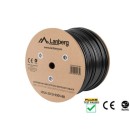 Lanberg UTP stranded cable CU OUTDOOR, cat. 6, 305m, Black LCU6-21CU-0305-BK