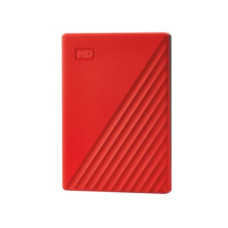 Külső meghajtó WD My Passport, 2.5'', 4TB, USB 3.2, piros WDBPKJ0040BRD-WESN
