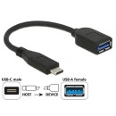 DeLock Adapter SuperSpeed USB 10Gbps USB Type-C male > USB Type-A female 10cm Black 65684